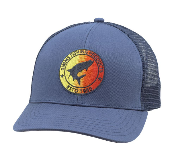 Simms Tarpon Patch Trucker Hat Ink Blue Simms Tarpon Patch Trucker Hat Ink Blue